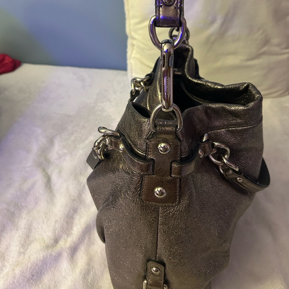 Metallic coach Handbag - Picture 3 of 5